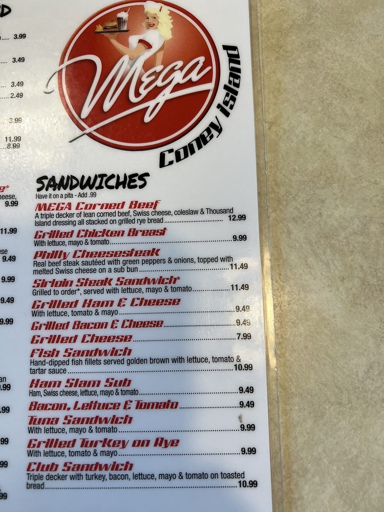 Mega Coney Island Menu - Image 3